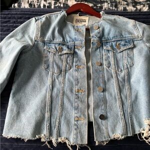 Zara cropped denim jacket